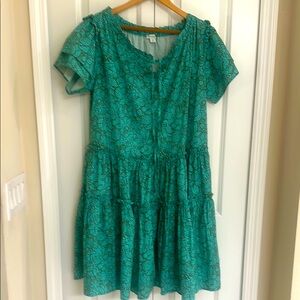 NWOT Sundance Ruffled Tiered Dress